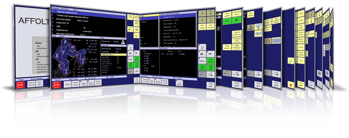 Affolter-CNC-numerical-control-LesteHMI AFFOLTER Leste HMI, commande numérique, logiciel Affolter pour machine-outil universelle